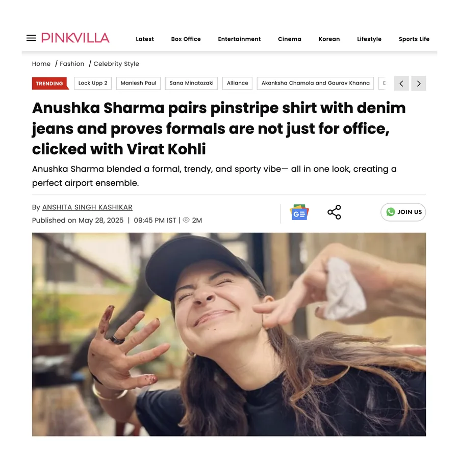 Pinkvilla — Anushka Sharma feature